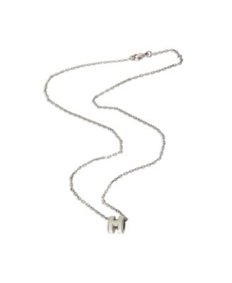 Mini Pop H Palladium Plated Pendant