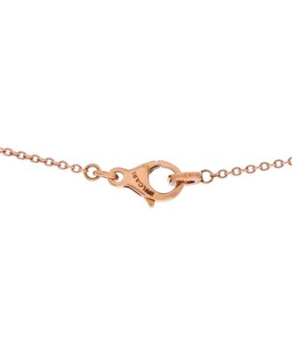  B.Zero1 Pendant Necklace 18K Rose Gold and 18K White Gold, 17.5"