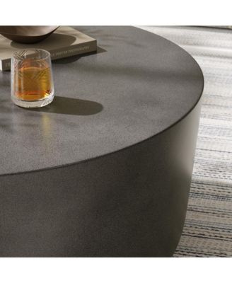 Brion Round Indoor - Outdoor Patio Concrete Coffee Table