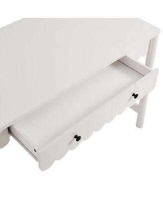 Emmeline 1-Drawer Scallop Writing Desk