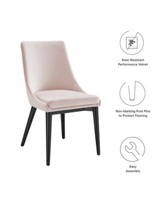  Viscount Accent Performance Velvet Dining Chairs, Set of 2