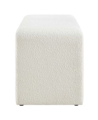  Simba Boucle Fabric Waterfall Long Bench