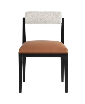  Kai Boucle and Faux Leather Dining Chair