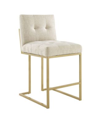  Privy Upholstered Fabric Counter Stool, Set of 2