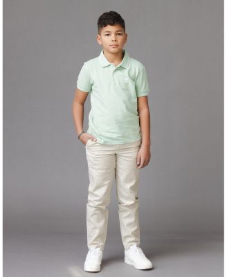 Boys' Organic Short Sleeve Knit Pique Polo Shirt - Big Kid