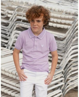 Boys' Organic Short Sleeve Knit Pique Polo Shirt - Big Kid