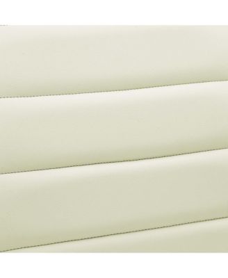  Ripple Armless Mid Back Vinyl Office Chair