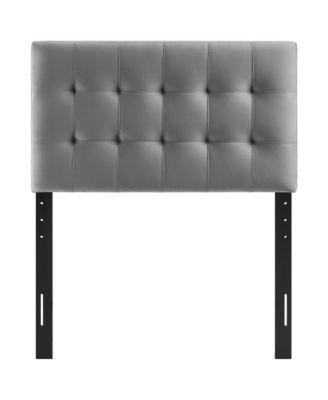 Lily Biscuit Tufted Performance Velvet Headboard, Twin