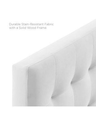 Lily Biscuit Tufted Performance Velvet Headboard, Full