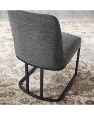  Amplify Sled Base Upholstered Fabric Dining Side Chair