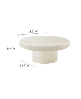 Argos Indoor - Outdoor Patio Concrete Round Coffee Table