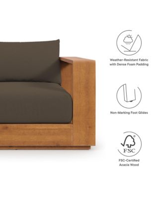 Tahoe Outdoor Patio Powder-Coated Aluminum Armchair, Set of 2