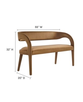  Pinnacle Performance Velvet Accent Bench