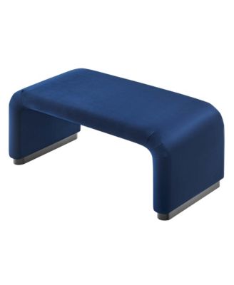 Koda Performance Velvet Waterfall Ottoman