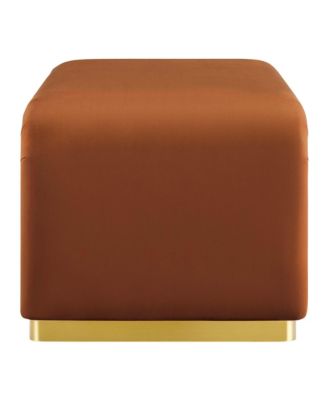 Koda Performance Velvet Waterfall Ottoman