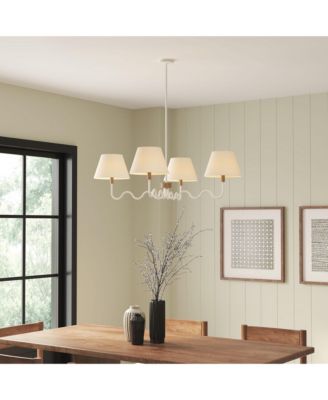 Sunlit Squiggle 4-Arm Pendant Light