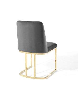 Amplify Sled Base Performance Velvet Dining Chairs, Set of 2