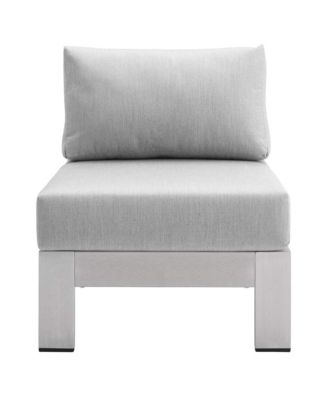  Shore Sunbrella Fabric Aluminum Outdoor Patio Armless Chair