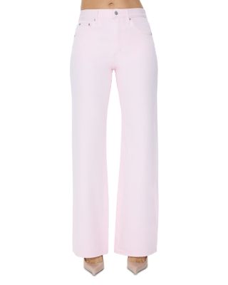 Larsen High Rise Relaxed Flare Jeans in Blush