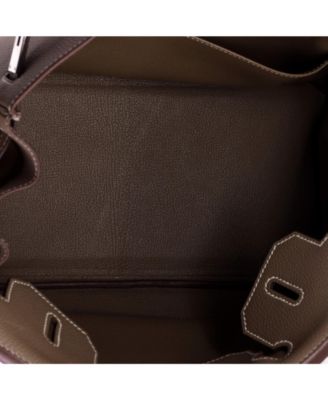 Birkin 30 Handbag Grey Togo with Palladium Hardware