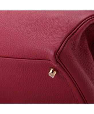 Kelly 32 Handbag Red Togo with Gold Hardware