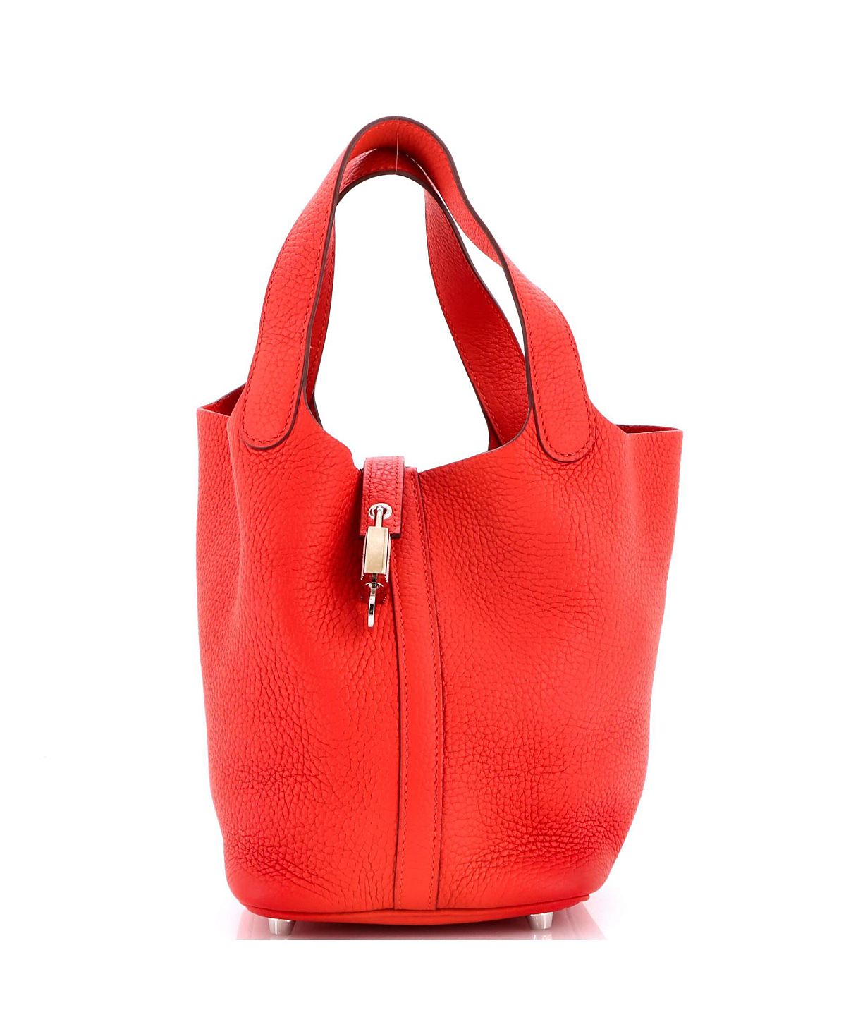 Pre-Owned HERMES Pm Picotin Lock Bag Clemence