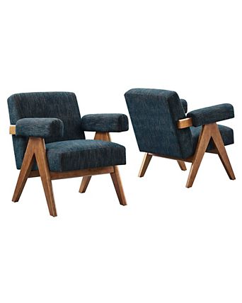 Lyra Fabric Armchair, Set of 2