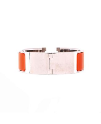 Wide Clic H Bracelet Enamel