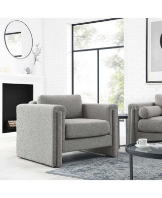 Visible Boucle Fabric Armchair