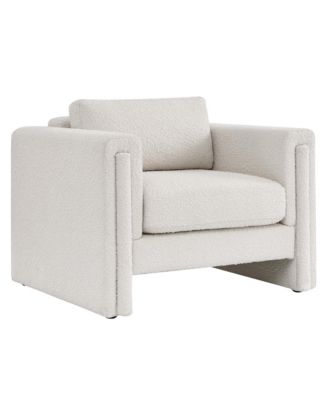 Visible Boucle Fabric Armchair