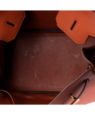 Birkin 35 Handbag Brown Togo with Gold Hardware