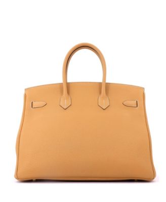 Birkin 35 Handbag Brown Togo with Gold Hardware