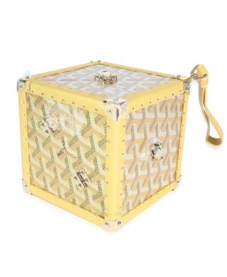 De Trunk Bag Leather;Canvas Handbag