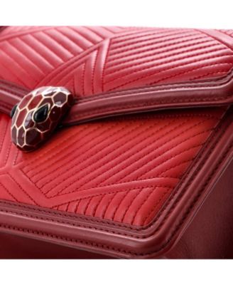  Small Serpenti Forever Shoulder Bag Quilted Leather