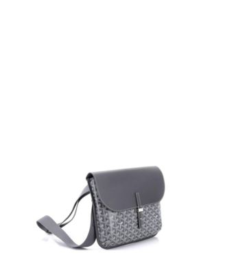 Coursier Messenger Bag Coated Canvas and Leather