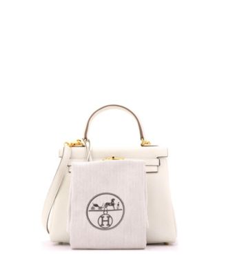 Kelly 25 Handbag Light Togo with Gold Hardware