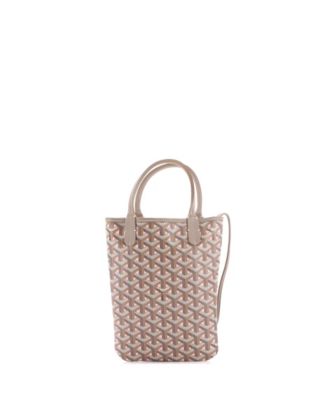 Mini Poitiers Tote Claire Voie Coated Canvas