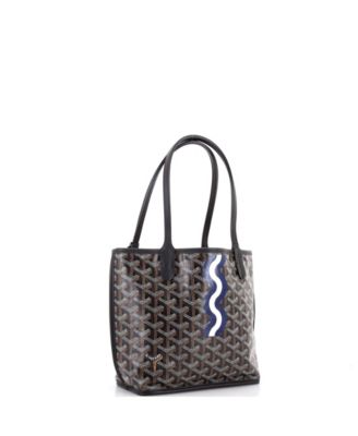 Mini Anjou Reversible Tote Printed Coated Canvas