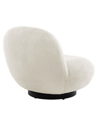 Kindred Boucle Upholstered Upholstered Fabric Swivel Chair