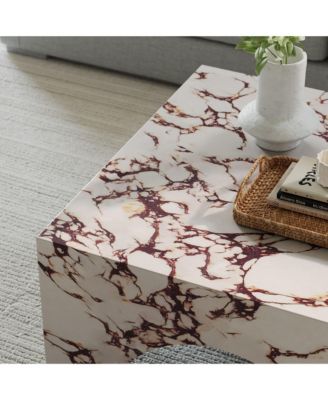 Valen Indoor - Outdoor Patio Arched Concrete Coffee Table