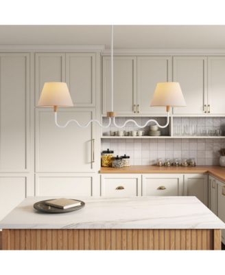 Sunlit Squiggle 2-Arm Pendant Light