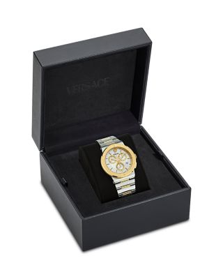 Greca Logo Chronograph Bracelet Watch, 40mm