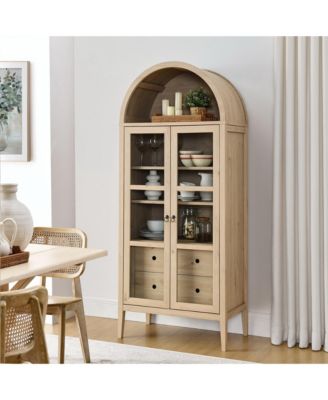 Nolan Tall Arched Storage Display Cabinet