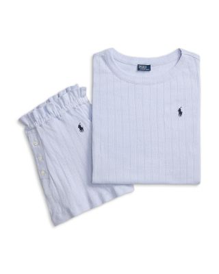 Gathered Waist Boxer Pajama Set