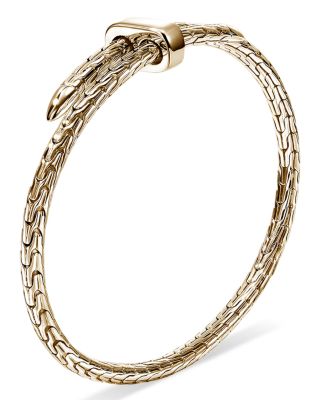 14K Yellow Gold Spear Flex Bypass Bracelet