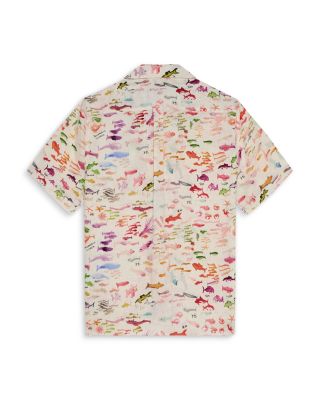 VBQ x Fabrice Hyber Pescador Linen Bowling Shirt