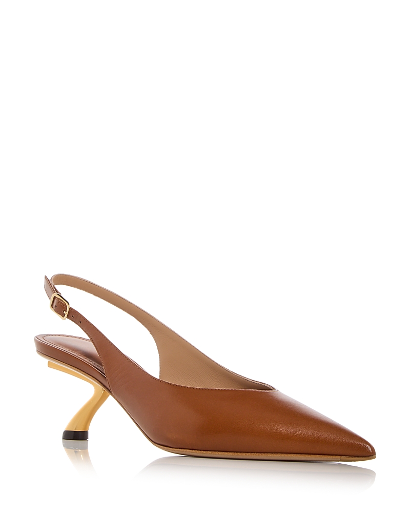 Ferragamo Women's Cleya S Shape Heel Slingback Pumps