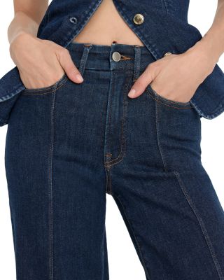 Good Waist High Rise Palazzo Jeans in Indigo1169