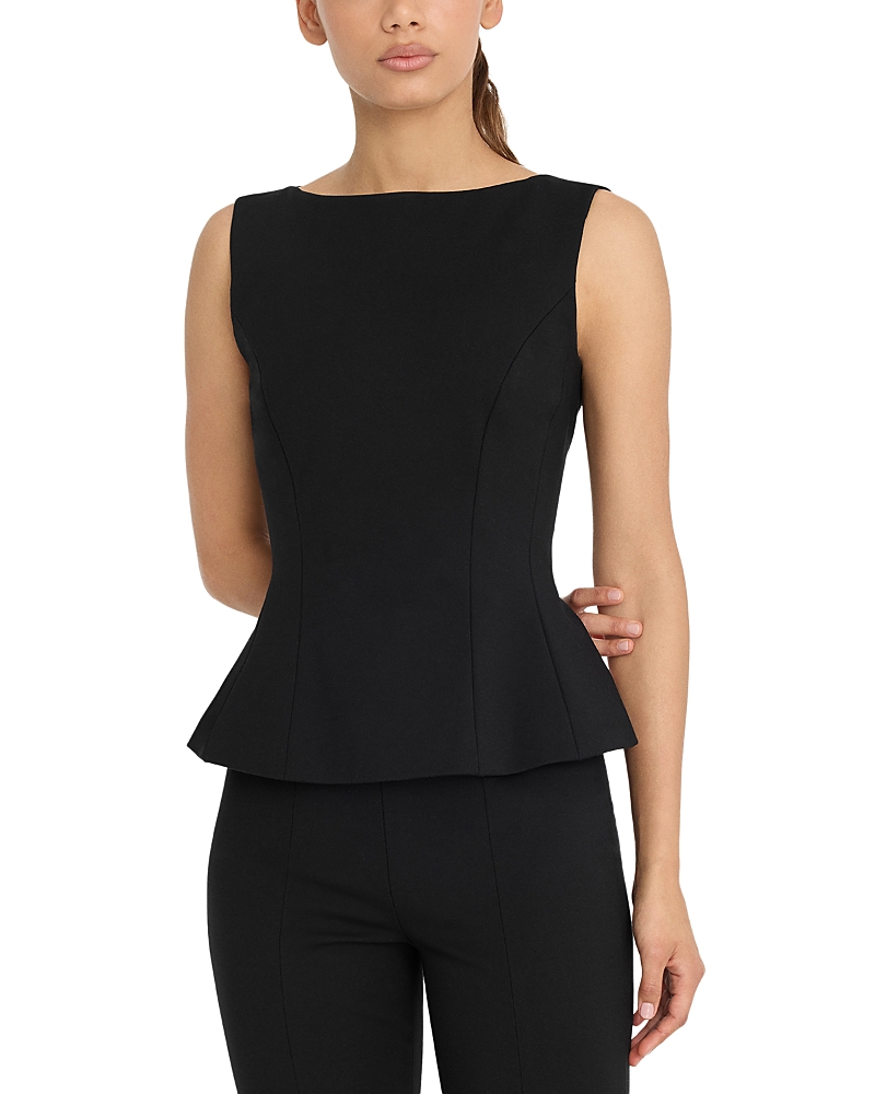 Good American Ponte Straight Neck Top