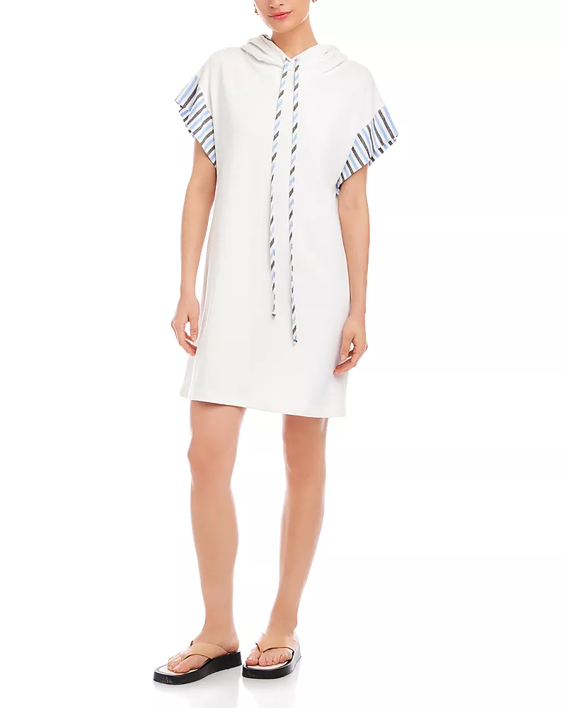 Fifteen Twenty Dayna Contrast Hoodie Dress